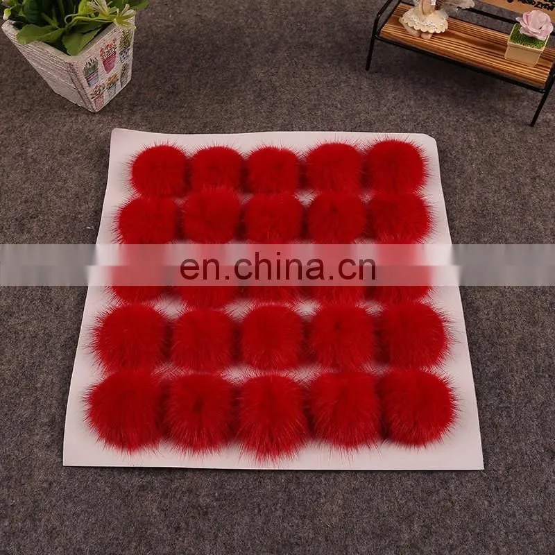 Wholesale Fur Accessory For Iphone And shoes, Cheap 3cm Genuine Mink Fur Ball Pom 18 Colors Available