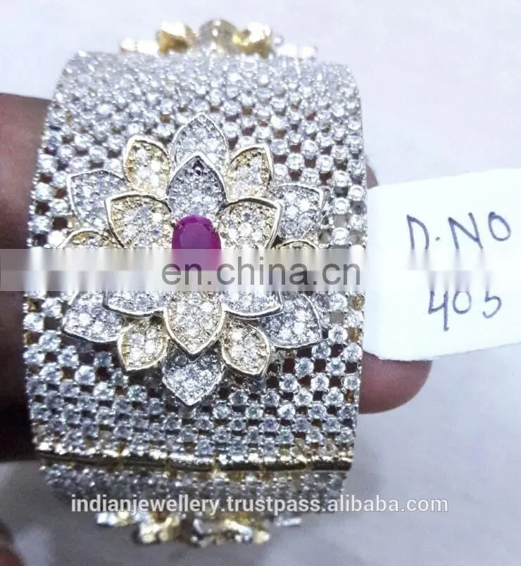 High quality cubic zirconia bangle exporter, american diamond bangle, cz bangles imitation diamond bangles manufacturer