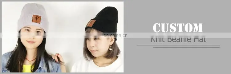 Wholesale men's merino wool knit beanie hat