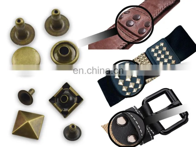 2014 Debossing plating metal spike studs