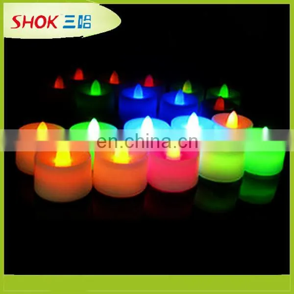 Beautiful in colors new design purple flashing led candle