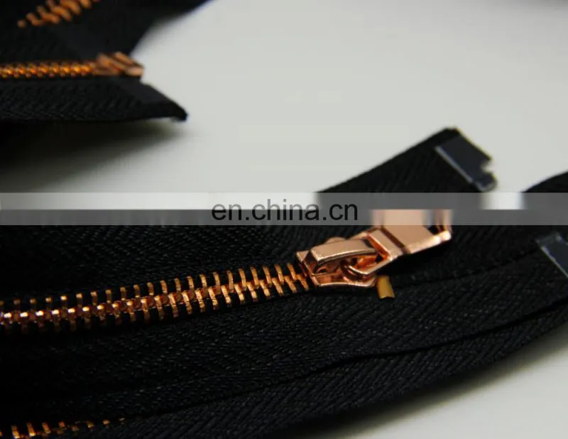 high quality customize NO.5 brass zipper for clothes