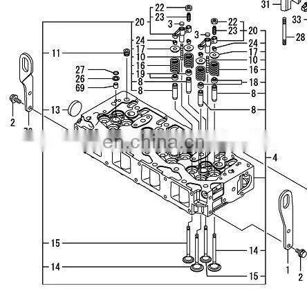 For yanmar Diesel engine 4TNV106 pump assy fuel feed 119225-52102