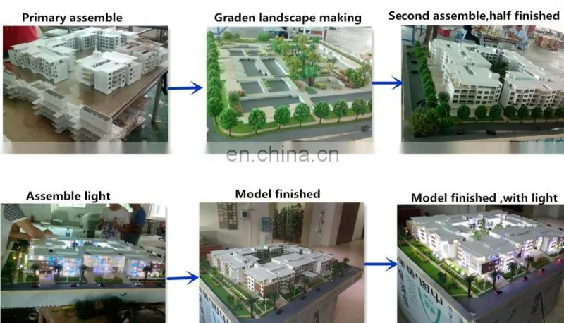 ho scale exhibition model for real estate/miniature architecure model/modern house plan