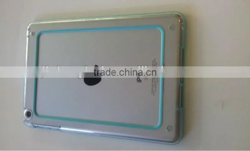 2013 New Arrival Clear Skin TPU Soft Bumper For iPad Mini 7.9" Protection Frame Case
