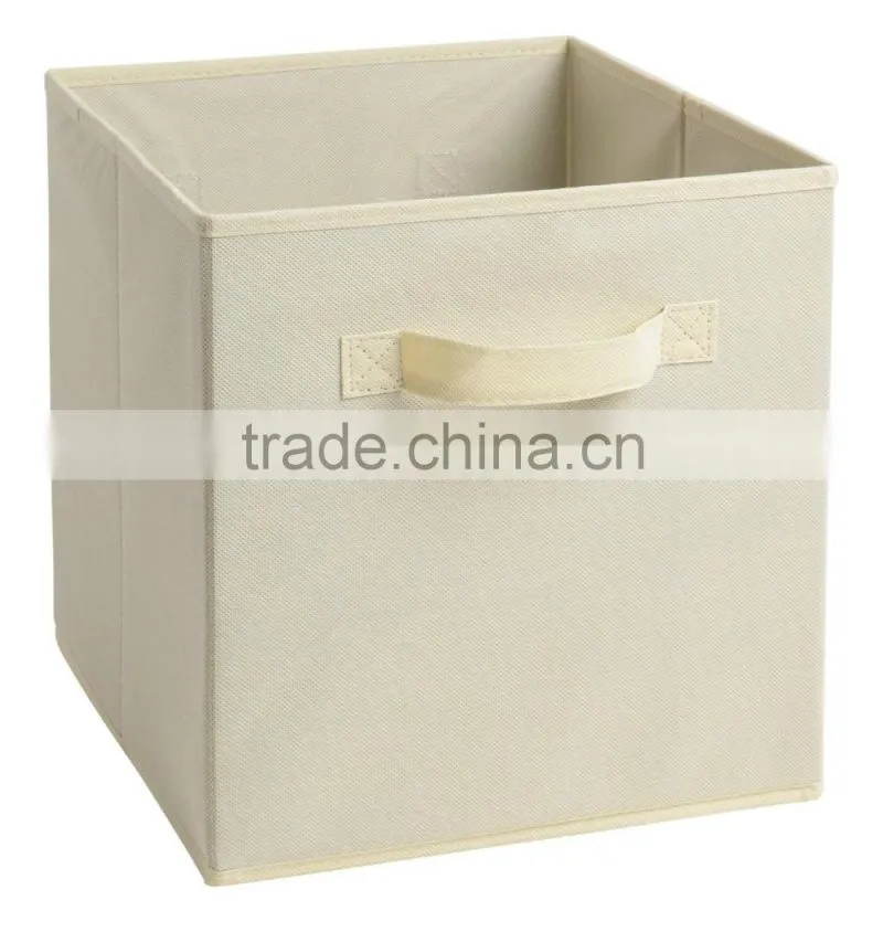Fashion Red colour Foldable Fabric Storage Box, Folding Basket Set of 4