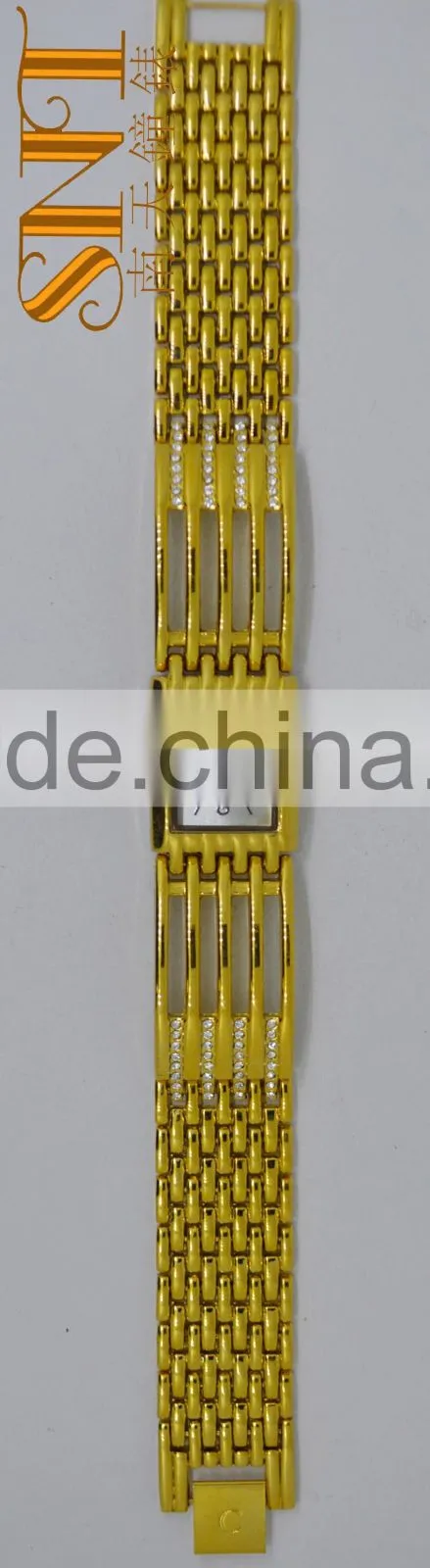 SNT-CT2226 Fashion gold alloy watch with crystal stones