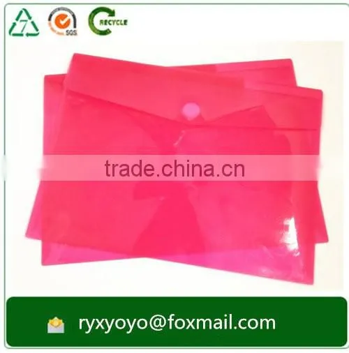 a4 plastic clear pp 3 hole punched document file bag for binders