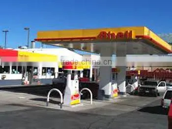 Prefabricated stainless steel civil engineering for gas station canopy