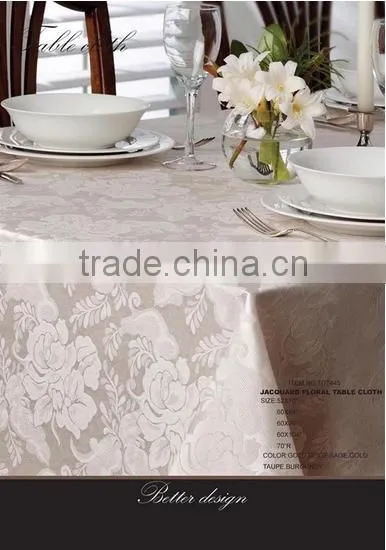 Jacquard Floral Table Cloth