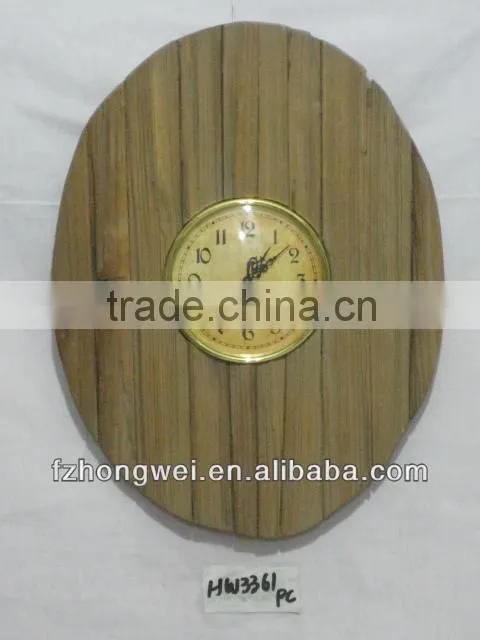 Hongwei 2013 Antiquated Natural Wood Decorative Clocks& Wood Wall decorative Clocks