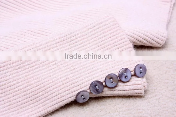 Hot sale beautiful sweaters for girls round collar sweater for women