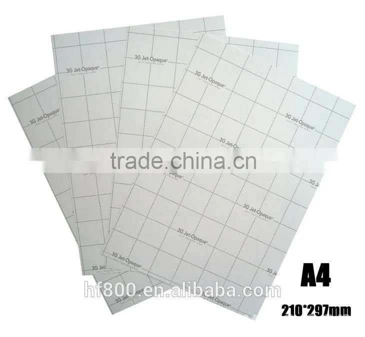 A4 size Heat transfer paper for dark color T shirt ,sublimation paper,low price heat press paper