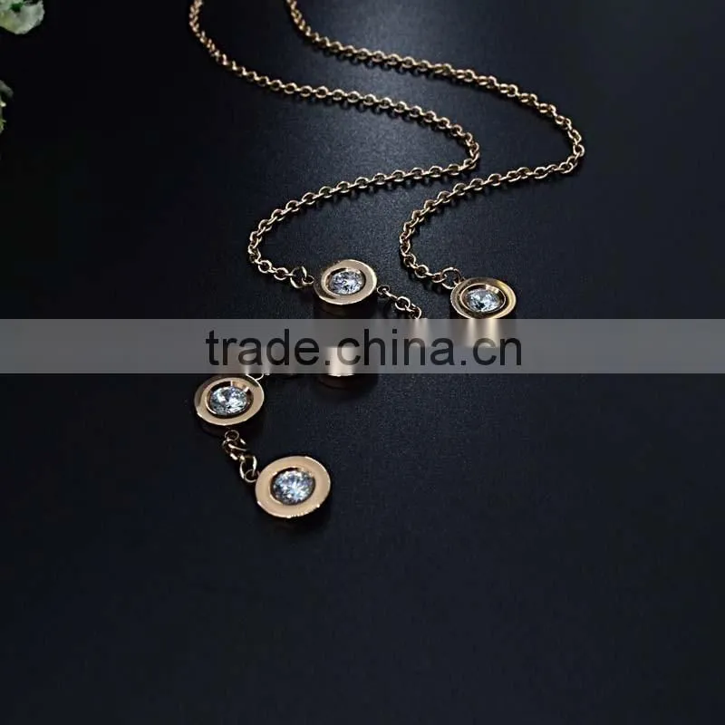 New 2016 Women Necklace Steel Jewelry Chain Metal Pendant Necklace