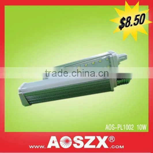 2014 AOSZX PLC 1100LM 10w E27 180 degree 2pin led g24 light bulb