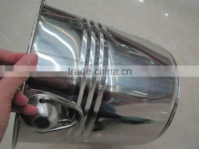 7L, 9L Large stainless steel ice bucket/beer bucket/champagne bucket