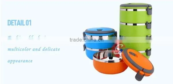 Take away food box stainless steel insulated lunch box for school