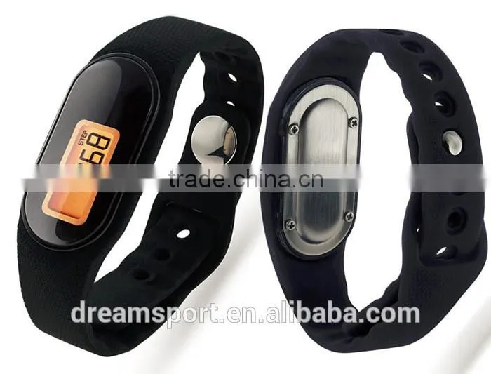 Mini Pedometer Bracelet Wristband Step Counter with Silcone Band DP-888