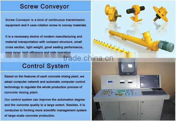 Reasonable Structure Electric Used Machinery Concrete Batching Plant 75m3/h