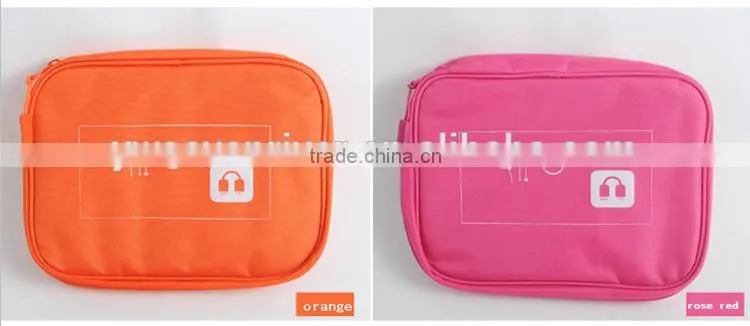 Hot selling USB flash drives case cable power storage bag travel digital organizer