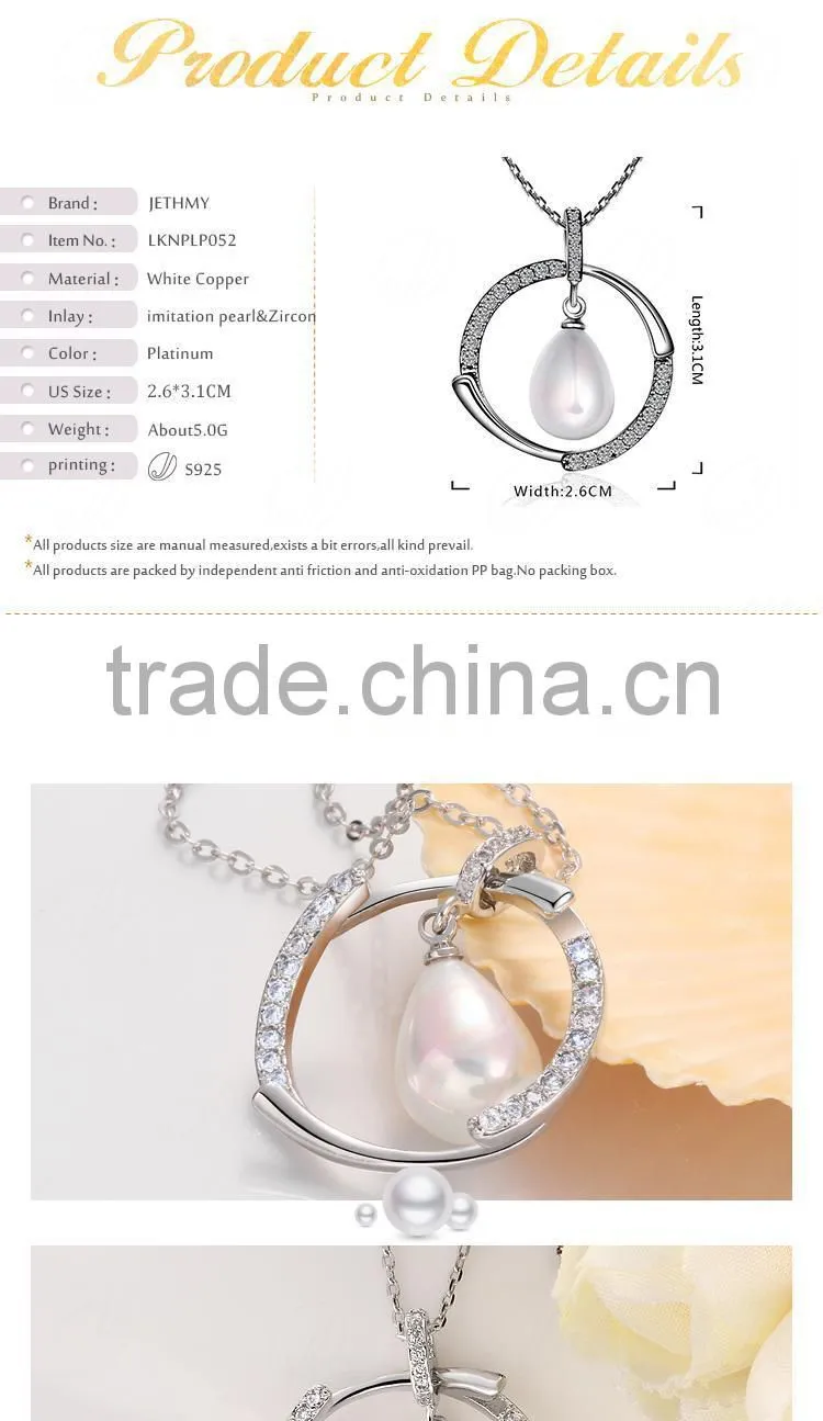 Magnificent Different Styles Big Round Pearl Inlaid Pendant Jewelry Wholesale