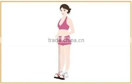 (120505)New Pedal Resistance Bands Slimming Fitness Wall Pulley Yoga Rope Latex Home Gym