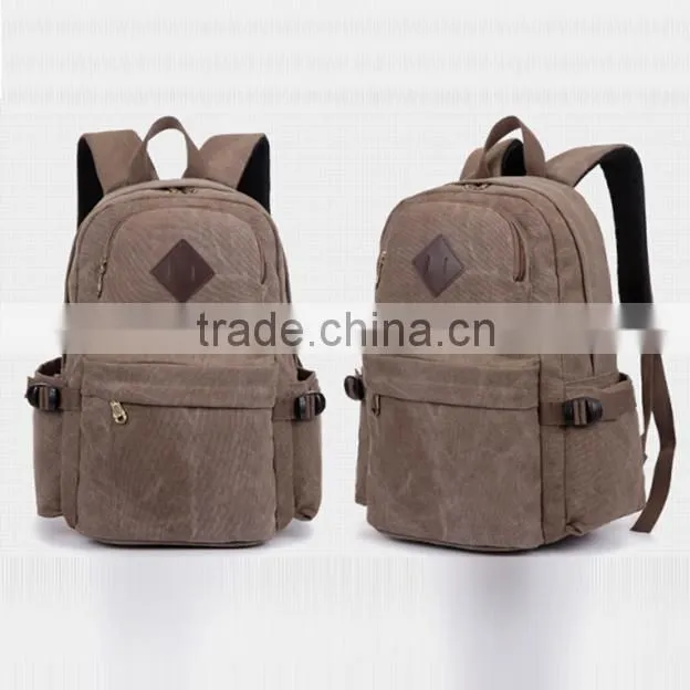 Canvas hiking backpack for men