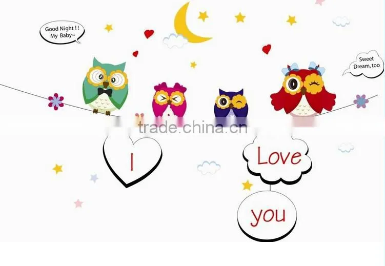 ALFOREVER the owl whiteboard sticker,whiteboard decals for kids