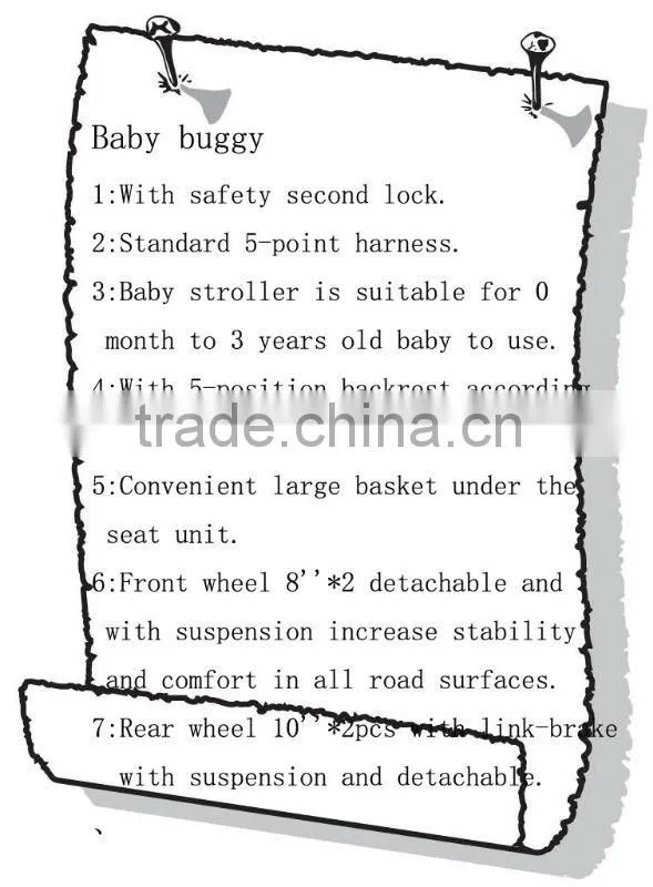 baby jogger stroller with EN1888 approval 4015