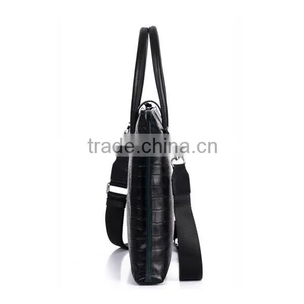 High quality men genuine crocodile leather briefcase leather briefcase business card holder