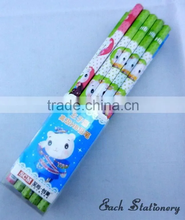 20pcs 7"Shrink Film green Hb Pencil