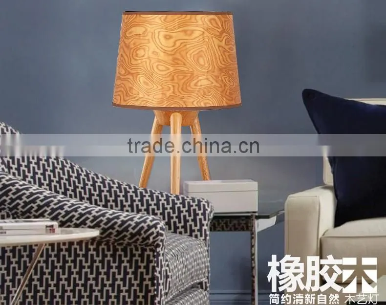 Wooden LED Table Lamp wood LED Table light JK-879-07 Modern design Wooden Curving Series table lamp
