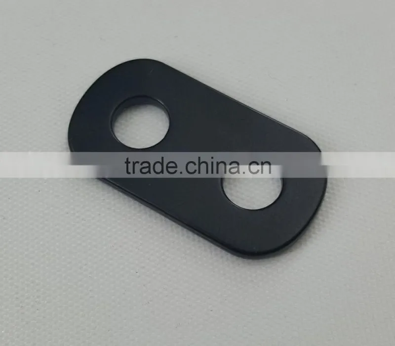 metal cord end in black matt color for handbag