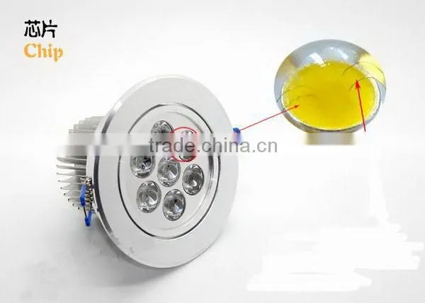 Contemporary hot-sale square recessed 7w led ceiling light