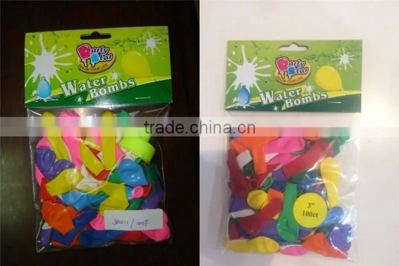 3 inch standard color water balloon