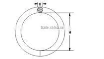 Steel Electric Galvanized Handle bag Welded Round Ring Nose Ring In Carabiner Rigging Hardware Manufacturer