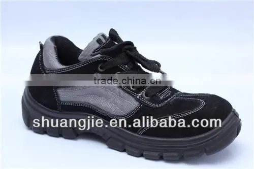steel toe cap work shoes Suede leather safety shoes 9802