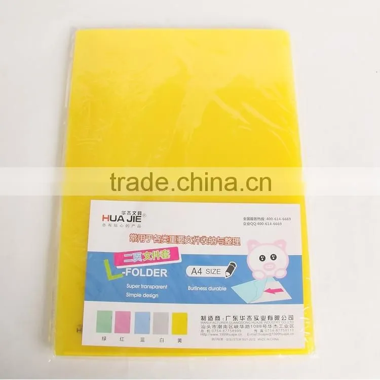 A4 FC size PP L Shape Document File Folders