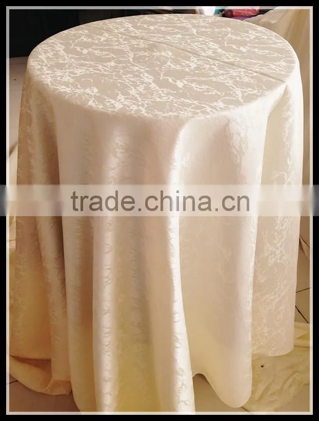 good quality cotton feeling jacquard tablecloth for wedding party