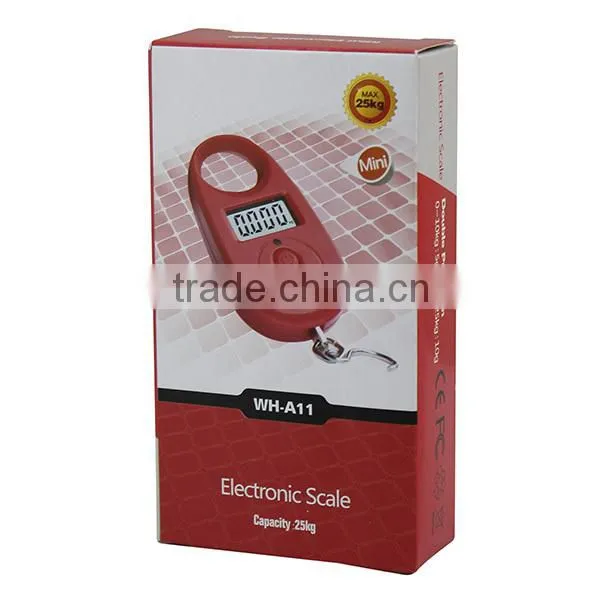 25kg/5g Blue Backlit Shopping Travel Pocket Digital Electronic Scale