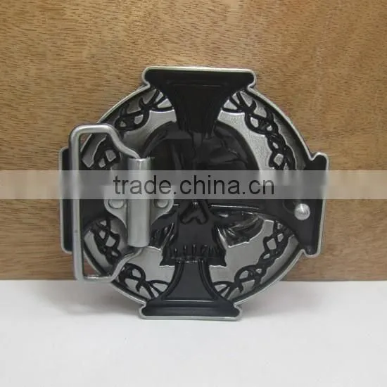 Fashion metal designer gold plate belt buckles