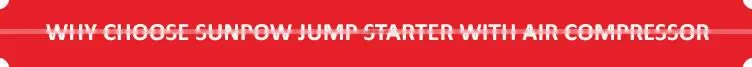 SUNPOW hot sale portable jump starter with air compressor