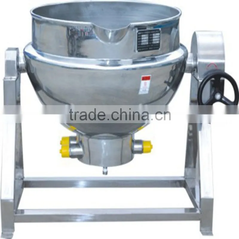 electric gas steam heating tilting mixer jacket cooking kettle pot/food processor