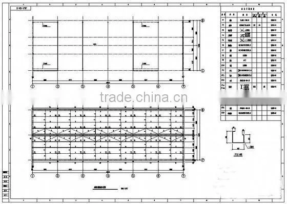 Construction steel warehouse