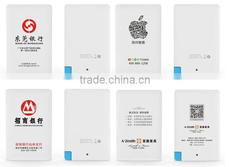Ultra Thin Portable universal power bank, battery charger for mobile phone/iPhone/iPad 20,000mAh