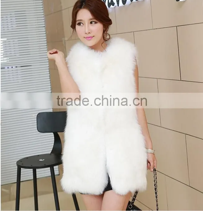 2016 high -end Autumn and Winter women Faux fox Fur Vest