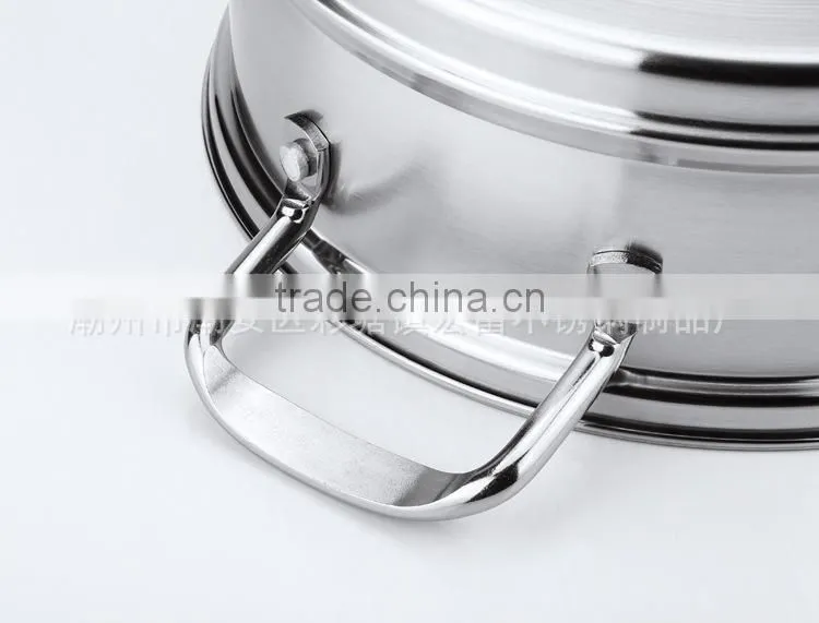 stainless steel kitchenware and cookware food display steamer utensil set