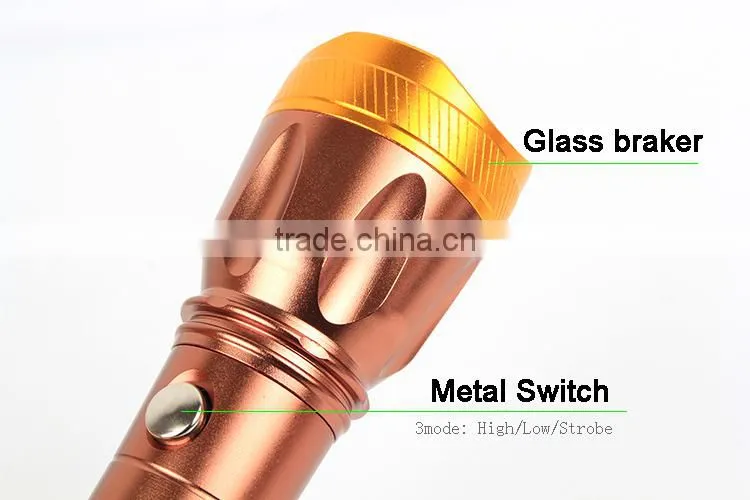 Goread C61 R2 aluminum direct charge LED flashlight USB power bank for iphone