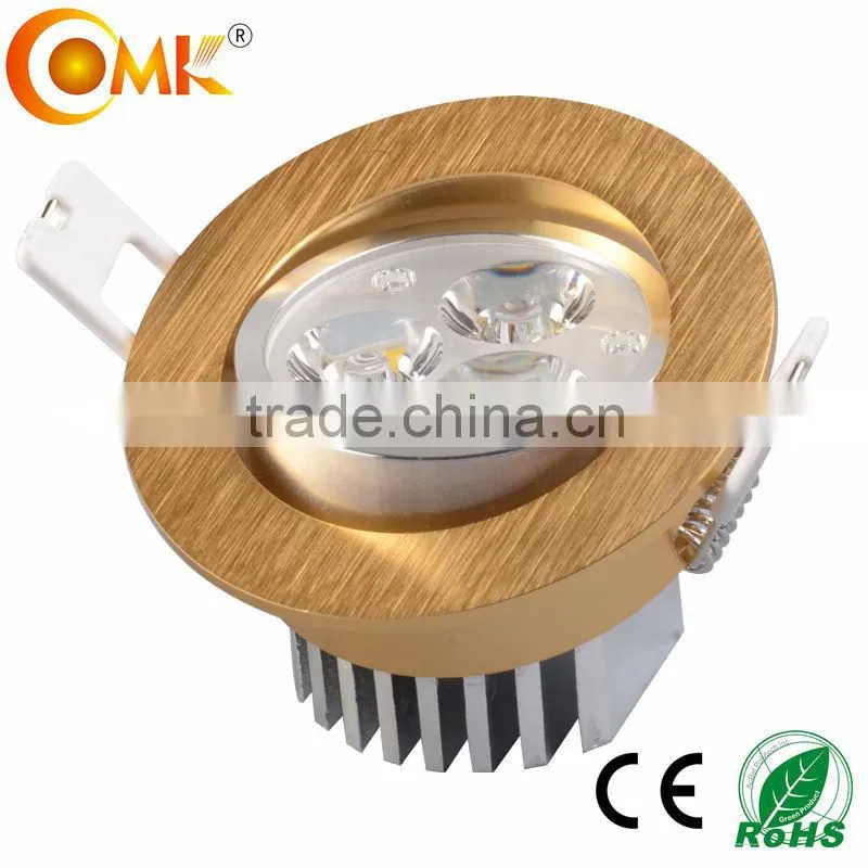recessed adjustable led ceiling light 3*1w/3*3w