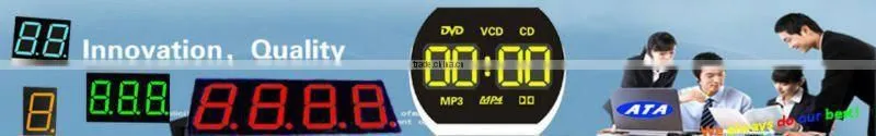 multicolor LED customized 7 segment digit display sevem segmemt